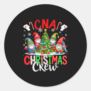 Adesivo Equipe de Natal Cna Grupo de Gnomos Enfermeiras De