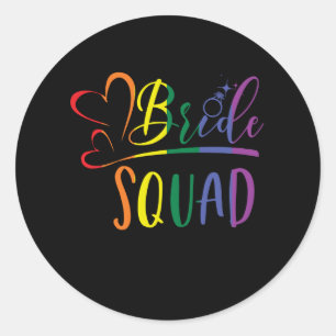 Adesivo Equipe de Noiva LGBT Casamento Despedida de Soltei