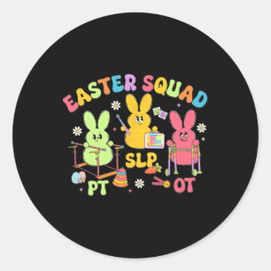 Adesivo Equipe de Páscoa de Terapia Slp Ot Pt Bunny Físico