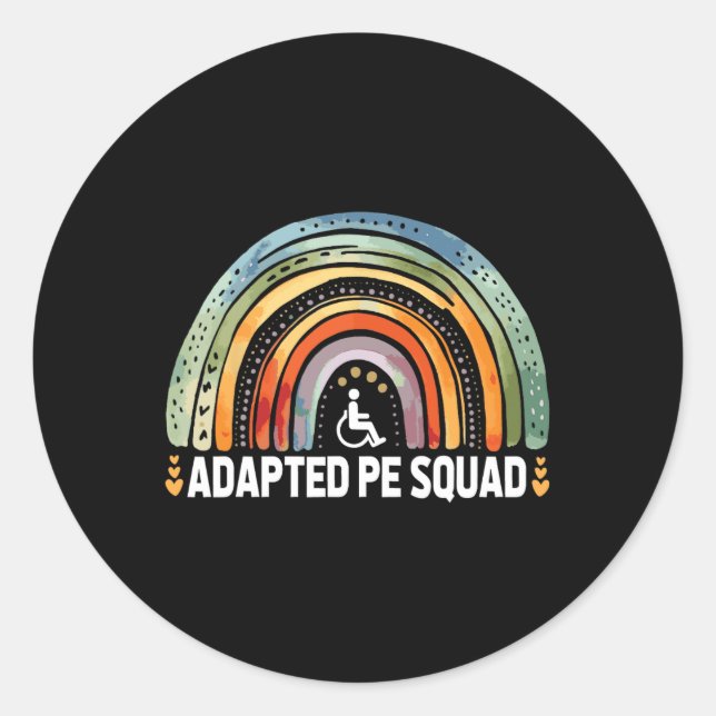 Adesivo Equipe de Pe Adaptado Ck Para Professor Escolar Pe (Frente)