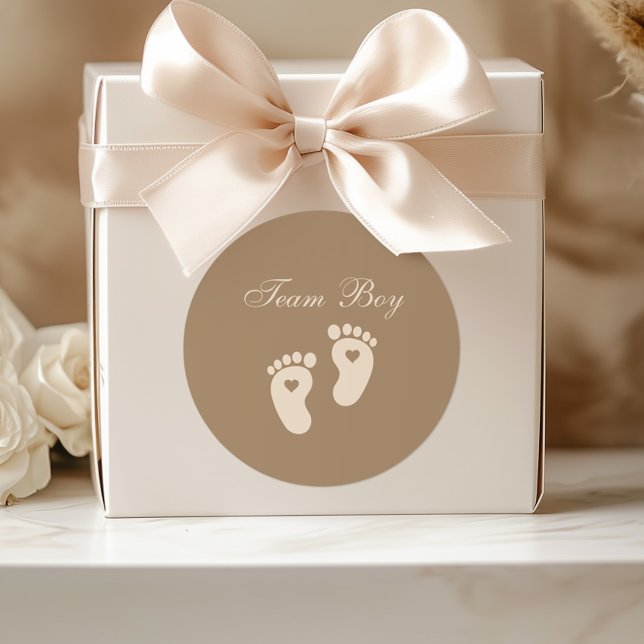 Adesivo Equipe de Pegadas de Bebê - Garoto, Revolução de G (Criador carregado)