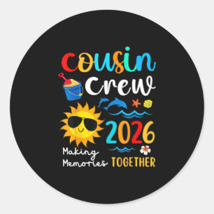Adesivo Equipe de Primos 2026 Criando Memórias Férias de V