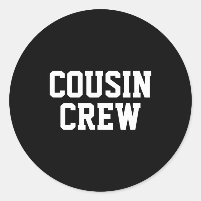 Adesivo Equipe de Primos Combinando Família Bebê  (Frente)