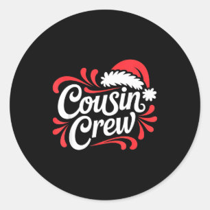 Adesivo Equipe de Primos Natal Luzes de Natal Família Comb