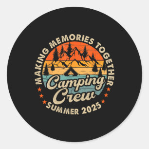 Adesivo Equipe de Primos Retrô 2025 Camping Primos Verão 2