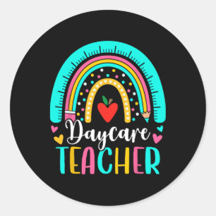 Adesivo Equipe de professores da creche Rainbow no primeir