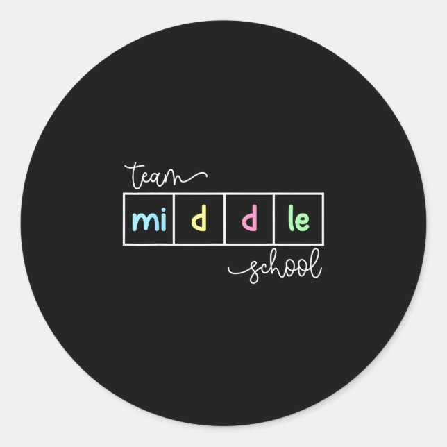 Adesivo Equipe de professores do ensino médio (Frente)