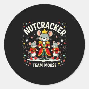 Adesivo Equipe de Quebra-Nozes Rato Presente de Natal Ball