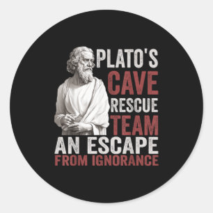 Adesivo Equipe de resgate da caverna Platos - Filosofia gr