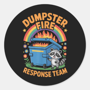 Adesivo Equipe de resposta a incêndios de Dumpster