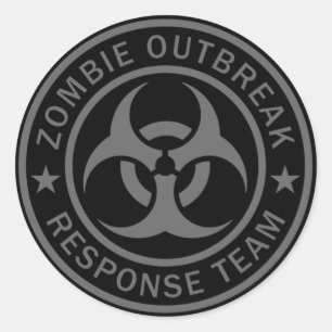 Adesivo Equipe de Resposta de Surto Zombie
