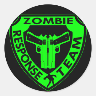 Adesivo Equipe de Resposta Zombie
