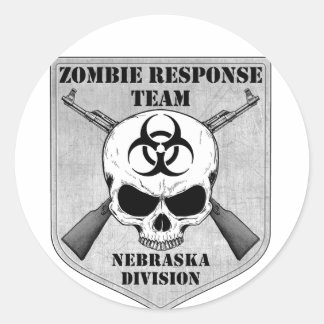 Adesivo Equipe de Resposta Zombie: Divisão de Nebraska