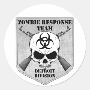 Adesivo Equipe de Resposta Zombie: Divisão Detroit