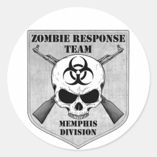 Adesivo Equipe de Resposta Zombie: Divisão Memphis