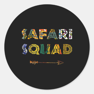 Adesivo Equipe de Safári Férias Africanas em Família Verão