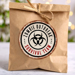 Adesivo Equipe de sobrevivência de zumbis