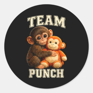Adesivo Equipe de soco de macaco bebê soco