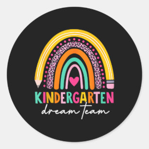 Adesivo Equipe De Sonhos De Jardim De Infância Bonita De V