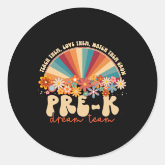 Adesivo Equipe De Sonhos Retrai O Arco-Íris De Groovy De V