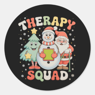 Adesivo Equipe de Terapia de Natal SLP OT PT Tripulação Pa