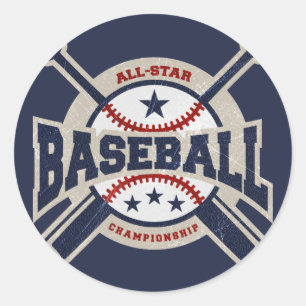 Adesivo Equipe de Todos as Estrelas do Beisebol Festa de A