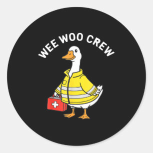 Adesivo Equipe Divertida Wee Woo Ganso Emt Paramédico Bomb