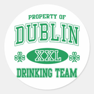Adesivo Equipe do bebendo de Dublin