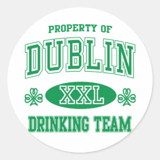 Adesivo Equipe do Bebendo de Dublin