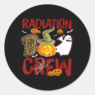 Adesivo Equipe do Boo de Radiação no Halloween Vibração de