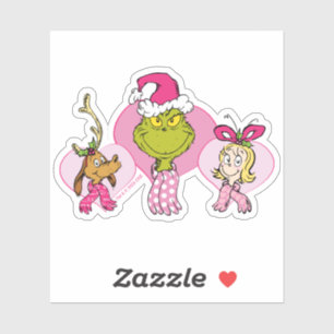 Adesivo Equipe do Grinch em Retrato de Pink Valentine