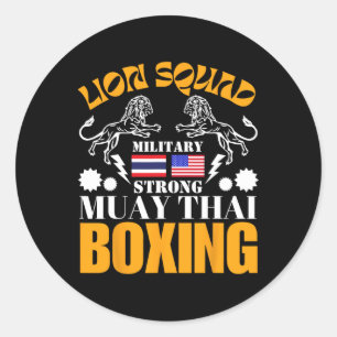 Adesivo Equipe do Leão Tailândia Kickboxing Muay Thai Mma