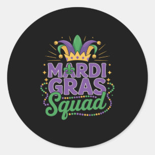 Adesivo Equipe do Mardi Gras Grupo Correspondente Tripulaç
