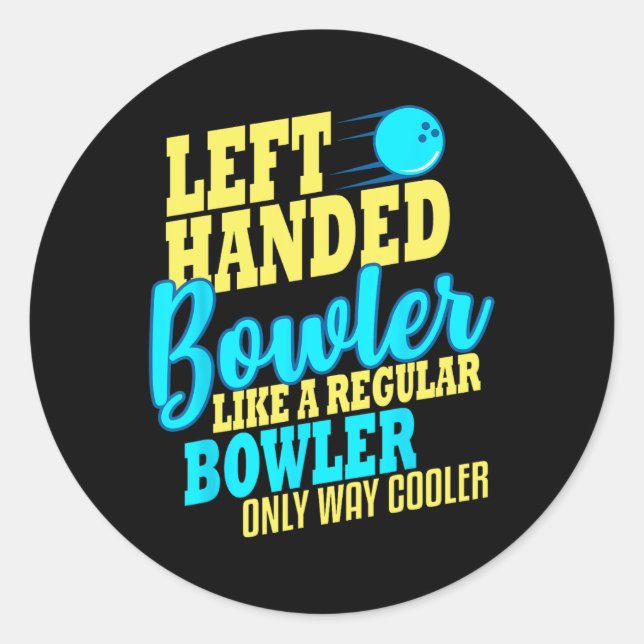 Adesivo Equipe Engraçada de Bowler à Esquerda (Frente)