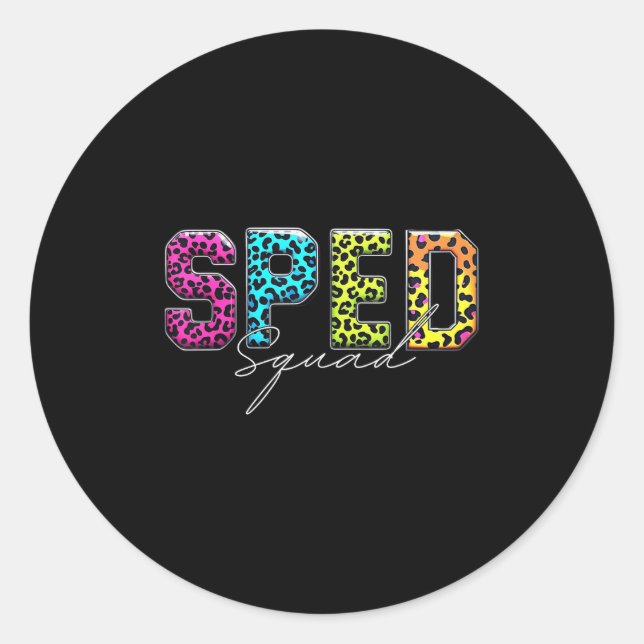 Adesivo Equipe Escolar Esquadrão De Professores Especiais  (Frente)