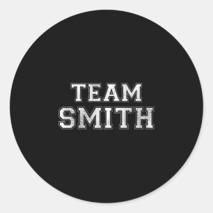 Adesivo Equipe esportiva familiar engraçada sobrenome smit
