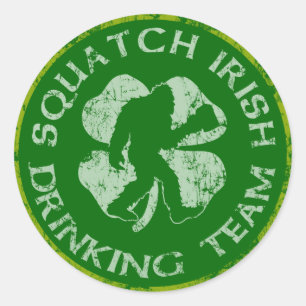 Adesivo Equipe irlandesa do bebendo de Squatch