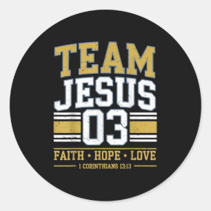 Adesivo Equipe Jesus 03 Christian Faith Teen Girl Toddler