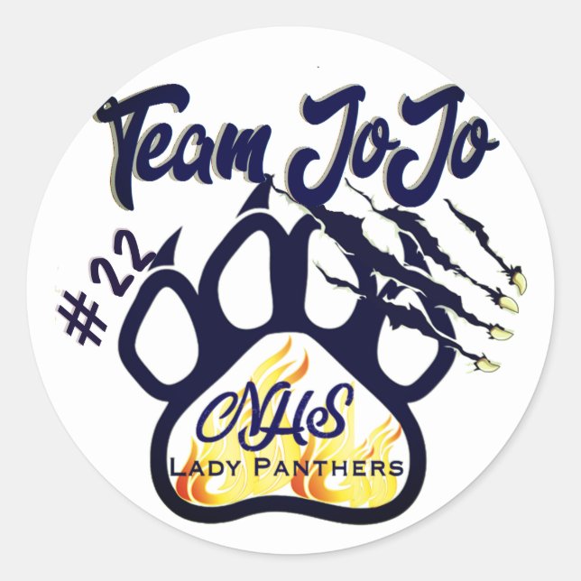 Adesivo Equipe JoJo Sticker Northshore Lady Panthers Ball (Frente)