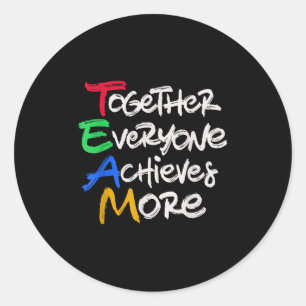 Adesivo Equipe Juntos Todos Conquistam Mais Motivação de E