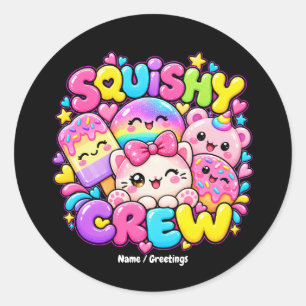 Adesivo Equipe Kawaii Squishy Arte Anime Doce Cor Pastel