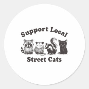 Adesivo Equipe Local de Gatos de Rua Trash Ogambm Racco