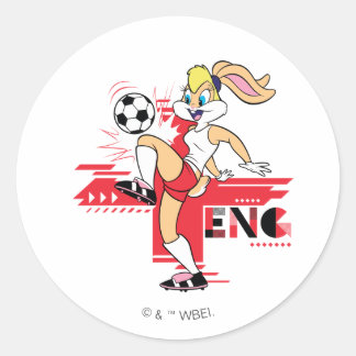 Adesivo Equipe Lola Bunny Inglaterra Gráfico de Futebol