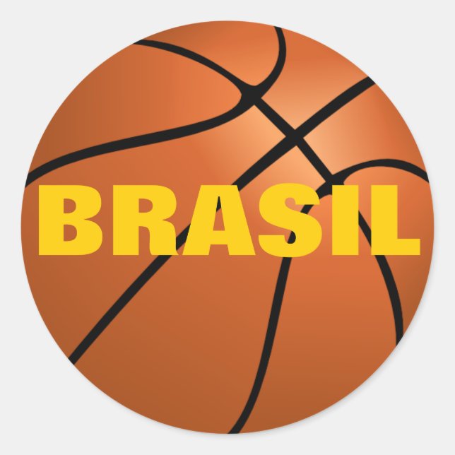 Adesivo Equipe Nacional de Basquete do Brasil (Frente)