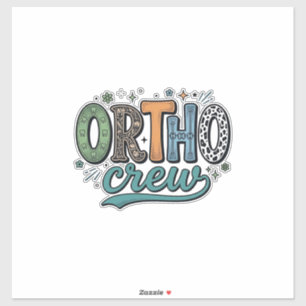 Adesivo Equipe Orto Vintage Equipe Odontológica Design Vet