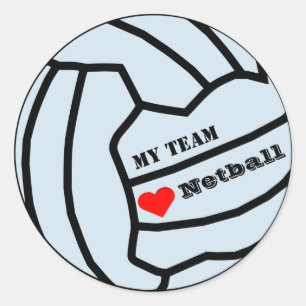 Adesivo Equipe personalizada personalizada de Netball com