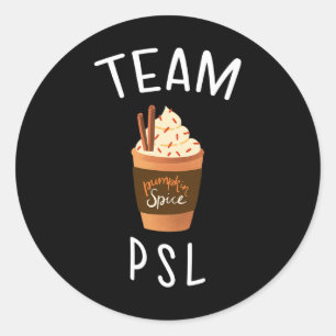 Adesivo Equipe PSL Pumpkin Spice Latão Diversão Fall Bompk