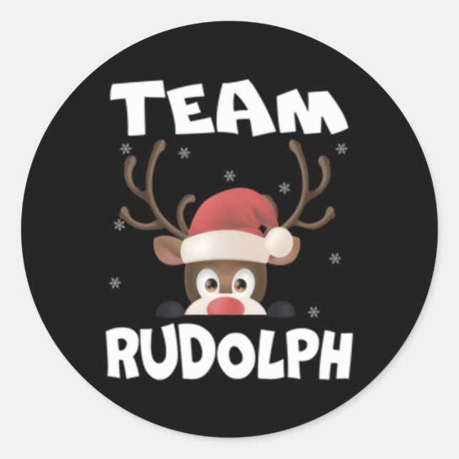 Adesivo Equipe Rudolph Reindeer Deer (Frente)
