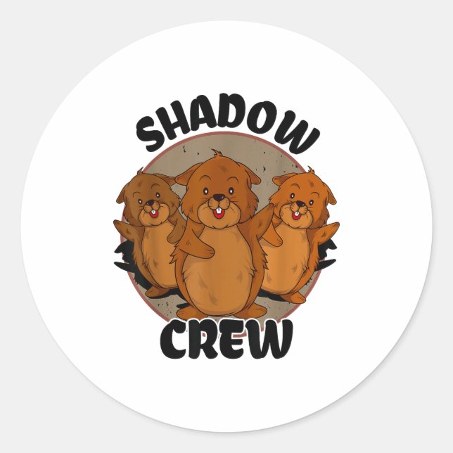 Adesivo Equipe Shadow Crew Groundhog Day 2024  (Frente)