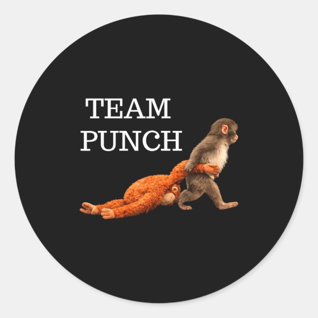 Adesivo Equipe soca bebê macaco soca tendência meme gráfic (Frente)